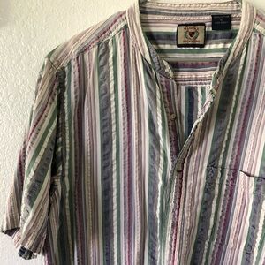 Vintage Cotton Striped Halifax Button Down